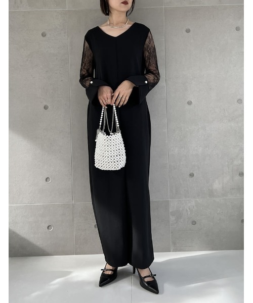 Re:EDIT（リエディ）の「[2023S/S COLLECTION][小さい/大きいサイズ有]ポインテッドトゥ切り替えデザインミュールパンプス（パンプス・レディース・アイボリー/ブラック・LARGE/MEDIUM/XX-LARGE/SMALL/X-SMALL/X-LARGE）」の14枚目の写真