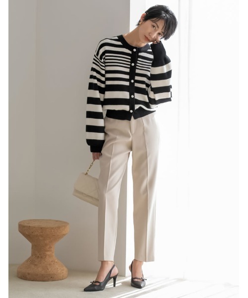 Re:EDIT（リエディ）の「[2023S/S COLLECTION][小さい/大きいサイズ有]ポインテッドトゥ切り替えデザインミュールパンプス（パンプス・レディース・アイボリー/ブラック・LARGE/MEDIUM/XX-LARGE/SMALL/X-SMALL/X-LARGE）」の19枚目の写真