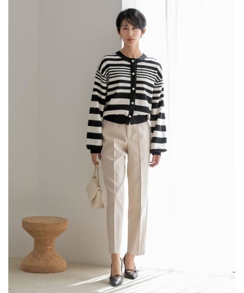 Re:EDIT（リエディ）の「[2023S/S COLLECTION][小さい/大きいサイズ有]ポインテッドトゥ切り替えデザインミュールパンプス（パンプス・レディース・アイボリー/ブラック・LARGE/MEDIUM/XX-LARGE/SMALL/X-SMALL/X-LARGE）」の18枚目の写真