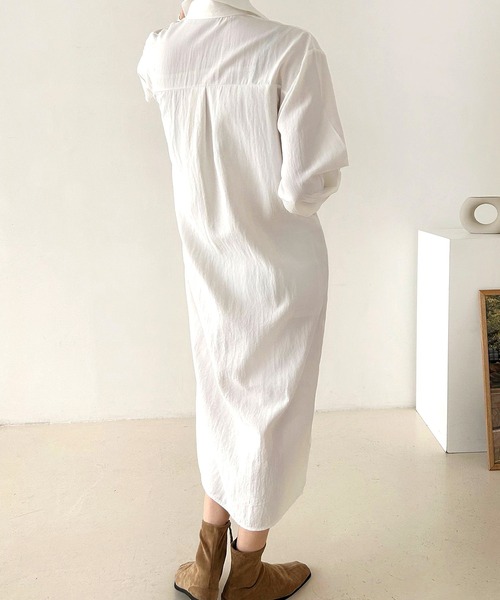 fd style（エフディ スタイル）の「ストリングロングシャツワンピース（ワンピース・レディース・Black/White・FREE）」の14枚目の写真