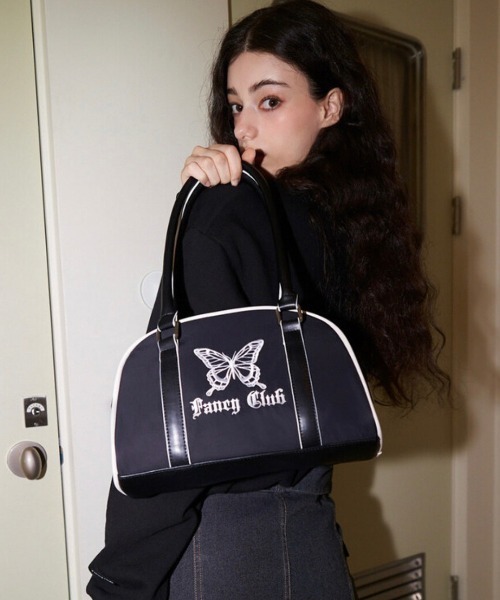 ☆NASTY FANCY CLUB☆ NF Bilynic Bowling Shoulder Bag BLACKF2 FANCY CLUB（ファンシークラブ）の「【NASTY FANCY CLUB