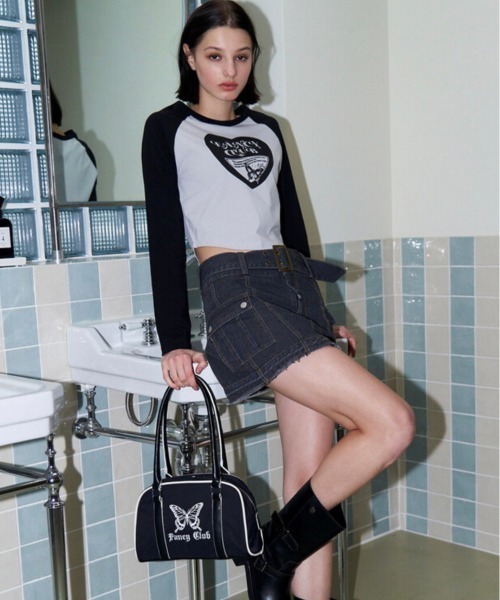 【FANCY CLUB】関税込★バイリニックボウリングショルダーバッグ バイリニックボーリングショルダーバッグ - FANCY CLUB | 60