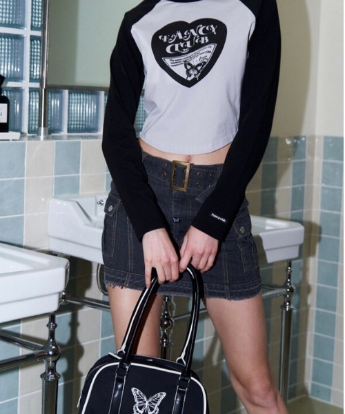 [FANCY CLUB] BYRINIC BOWLING SHOULDER バッグ★人気★韓国★ ○NASTYFANCYCLUB○BYRINIC BOWLING SHOULDER BAG お手頃サイズ