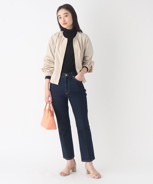 OPAQUE.CLIP（オペークドットクリップ）の「◆ノーカラーブルゾン【撥水加工/洗濯機洗い可】（ブルゾン・レディース・オフホワイト/ブラック/ベージュ・38/40）」の20枚目の写真