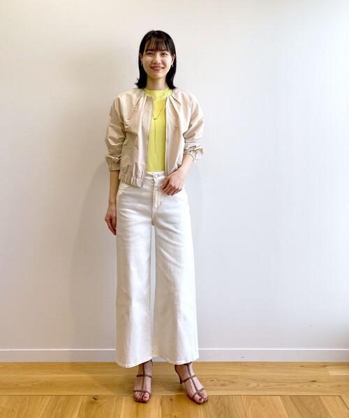 OPAQUE.CLIP（オペークドットクリップ）の「◆ノーカラーブルゾン【撥水加工/洗濯機洗い可】（ブルゾン・レディース・オフホワイト/ブラック/ベージュ・38/40）」の13枚目の写真