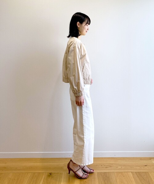 OPAQUE.CLIP（オペークドットクリップ）の「◆ノーカラーブルゾン【撥水加工/洗濯機洗い可】（ブルゾン・レディース・オフホワイト/ブラック/ベージュ・38/40）」の17枚目の写真