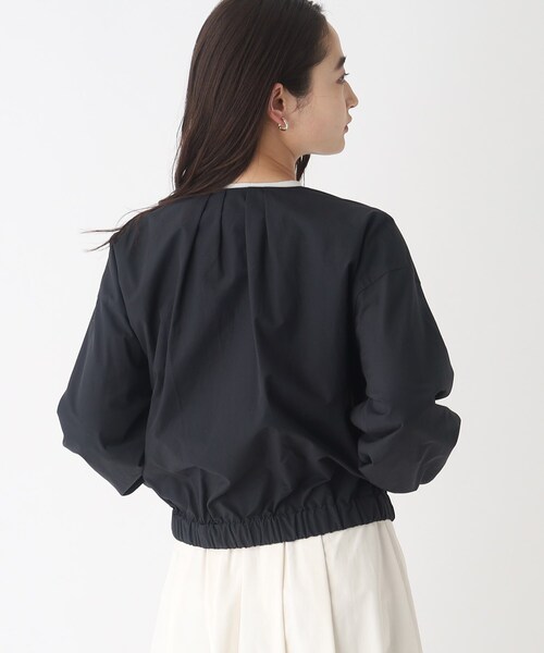 OPAQUE.CLIP（オペークドットクリップ）の「◆ノーカラーブルゾン【撥水加工/洗濯機洗い可】（ブルゾン・レディース・オフホワイト/ブラック/ベージュ・38/40）」の14枚目の写真