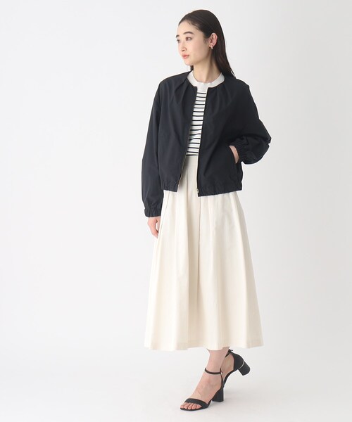 OPAQUE.CLIP（オペークドットクリップ）の「◆ノーカラーブルゾン【撥水加工/洗濯機洗い可】（ブルゾン・レディース・オフホワイト/ブラック/ベージュ・38/40）」の18枚目の写真