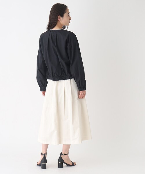 OPAQUE.CLIP（オペークドットクリップ）の「◆ノーカラーブルゾン【撥水加工/洗濯機洗い可】（ブルゾン・レディース・オフホワイト/ブラック/ベージュ・38/40）」の11枚目の写真