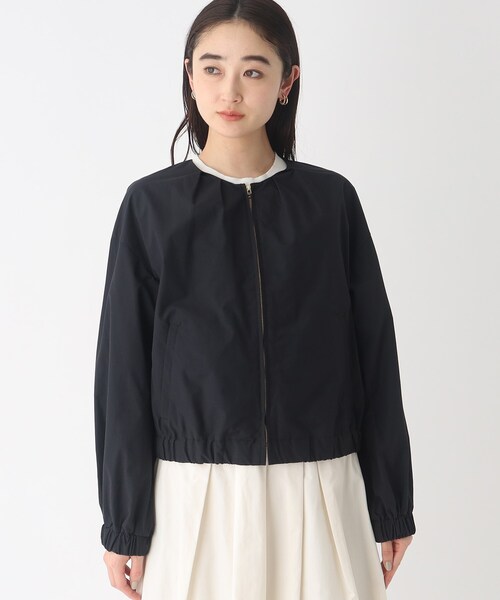 OPAQUE.CLIP（オペークドットクリップ）の「◆ノーカラーブルゾン【撥水加工/洗濯機洗い可】（ブルゾン・レディース・オフホワイト/ブラック/ベージュ・38/40）」の7枚目の写真