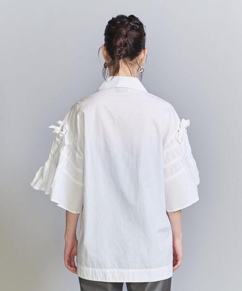 normment(ノーメント)の「<normment>リボン ブラウス -ウォッシャブル-(シャツ/ブラウス・レディース・ホワイト・FREE)」の2枚目の写真
