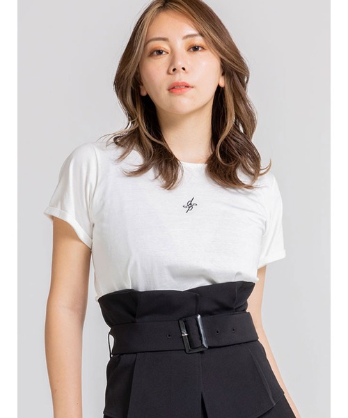 DURAS(デュラス)の「オリジナルロゴTシャツ(Tシャツ/カットソー・レディース・ホワイト/ブラック・FREE)」の3枚目の写真