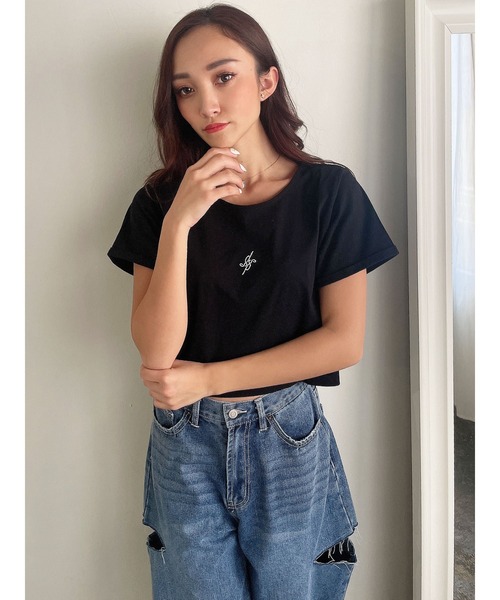 DURAS(デュラス)の「オリジナルロゴTシャツ(Tシャツ/カットソー・レディース・ホワイト/ブラック・FREE)」の6枚目の写真