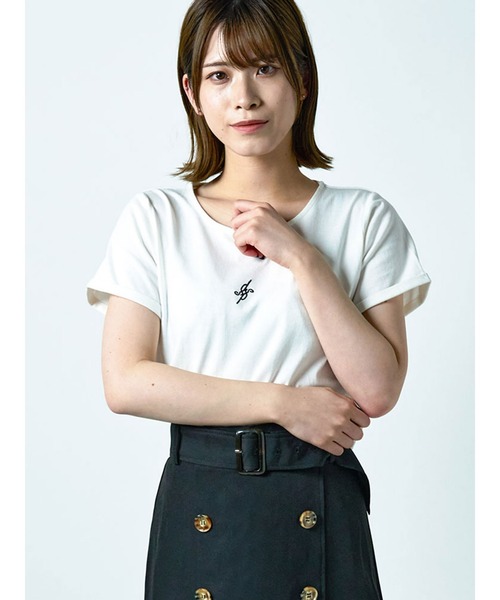 DURAS(デュラス)の「オリジナルロゴTシャツ(Tシャツ/カットソー・レディース・ホワイト/ブラック・FREE)」の19枚目の写真
