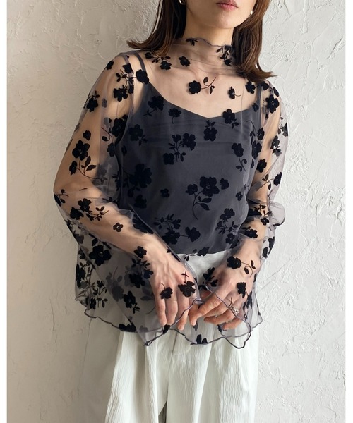 always 花柄タートルネック長袖トップス　新品未使用♡ 花柄長袖タートルネックトップス - メルカリ