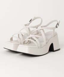 ABC-MART | ABC SELECT エービーシーセレクト SQ CODE SANDAL8 スクエアコードサンダル 8 W2025 WHITE(サンダル)