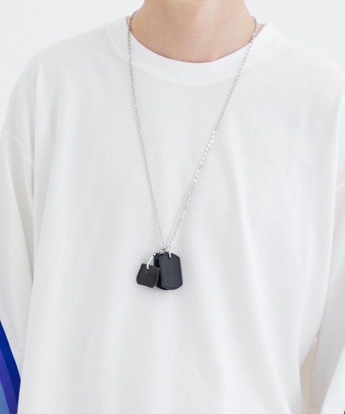 セール】LEATHER PLATE NECKLACE（ネックレス）｜Jieda（ジエダ