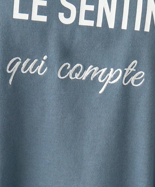 THE SHOP TK （ザ ショップ ティーケー ）の「◆【オーガニックコットン/洗える】ロゴ＆刺繍Tシャツ（Tシャツ/カットソー・レディース・チャコール/ブルー系/ホワイト系その他・13/12）」の16枚目の写真