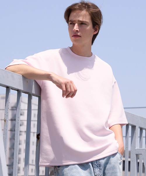 coca（coca）（コカ）の「ソフトスウェットトップス（Tシャツ/カットソー・メンズ・ライトブルー/グレイッシュベージュ/ブラック/ホワイト/グレー/ネイビー/カーキ/ライトグリーン/ライトピンク・M/XL/L）」の9枚目の写真