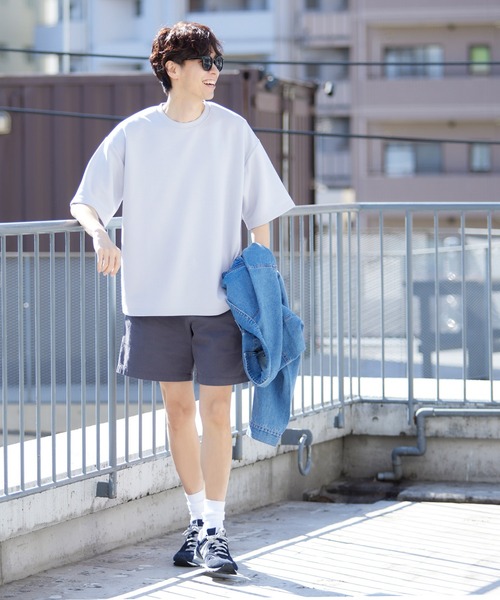 coca（coca）（コカ）の「ソフトスウェットトップス（Tシャツ/カットソー・メンズ・ライトブルー/グレイッシュベージュ/ブラック/ホワイト/グレー/ネイビー/カーキ/ライトグリーン/ライトピンク・M/XL/L）」の13枚目の写真