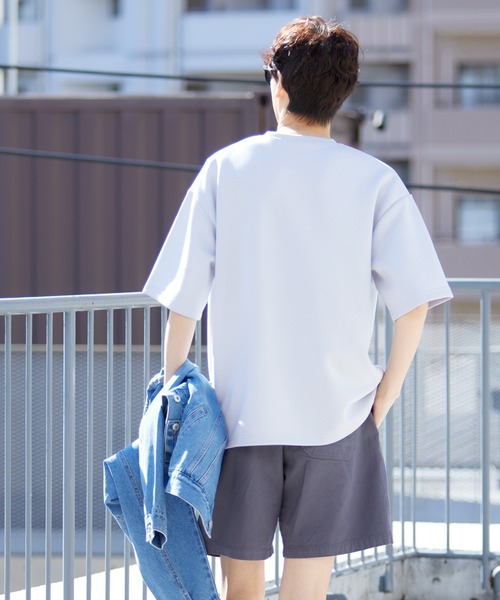 coca（coca）（コカ）の「ソフトスウェットトップス（Tシャツ/カットソー・メンズ・ライトブルー/グレイッシュベージュ/ブラック/ホワイト/グレー/ネイビー/カーキ/ライトグリーン/ライトピンク・M/XL/L）」の14枚目の写真