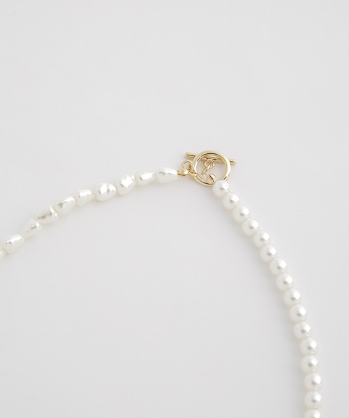 NANO universe（ナノユニバース）の「LB.04/コンビパールネックレス（ネックレス・レディース・ホワイト・FREE）」の4枚目の写真