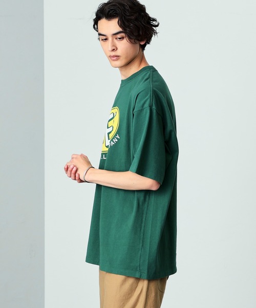 Lee(リー)の「Lee/リー オーバルロゴ半袖Tシャツ(Tシャツ/カットソー・メンズ・グリーン/ネイビー/ベージュ/チャコール・LARGE/MEDIUM/X-LARGE/SMALL)」の16枚目の写真