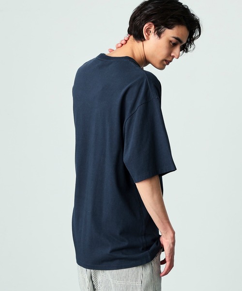 Lee(リー)の「Lee/リー オーバルロゴ半袖Tシャツ(Tシャツ/カットソー・メンズ・グリーン/ネイビー/ベージュ/チャコール・LARGE/MEDIUM/X-LARGE/SMALL)」の13枚目の写真
