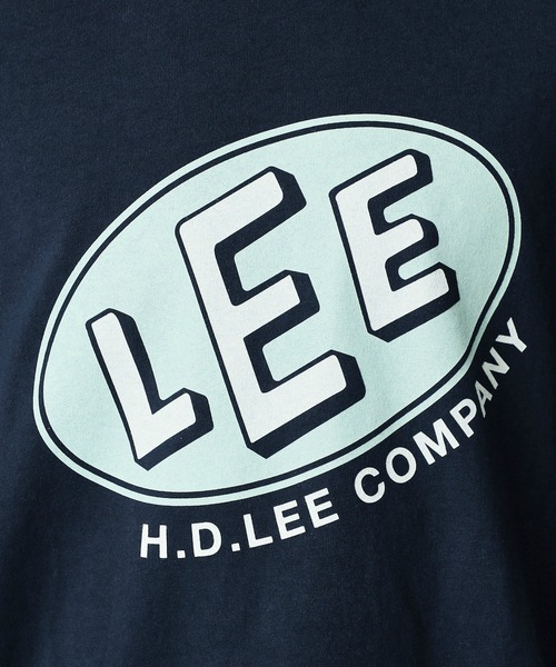 Lee(リー)の「Lee/リー オーバルロゴ半袖Tシャツ(Tシャツ/カットソー・メンズ・グリーン/ネイビー/ベージュ/チャコール・LARGE/MEDIUM/X-LARGE/SMALL)」の22枚目の写真