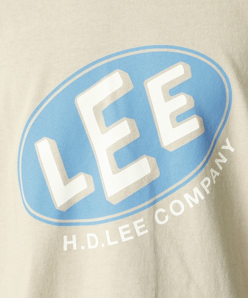 Lee(リー)の「Lee/リー オーバルロゴ半袖Tシャツ(Tシャツ/カットソー・メンズ・グリーン/ネイビー/ベージュ/チャコール・LARGE/MEDIUM/X-LARGE/SMALL)」の19枚目の写真