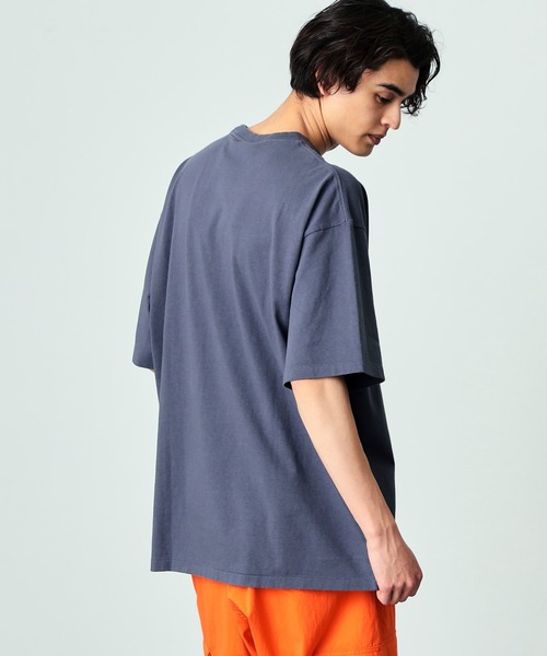 Lee(リー)の「Lee/リー オーバルロゴ半袖Tシャツ(Tシャツ/カットソー・メンズ・グリーン/ネイビー/ベージュ/チャコール・LARGE/MEDIUM/X-LARGE/SMALL)」の7枚目の写真