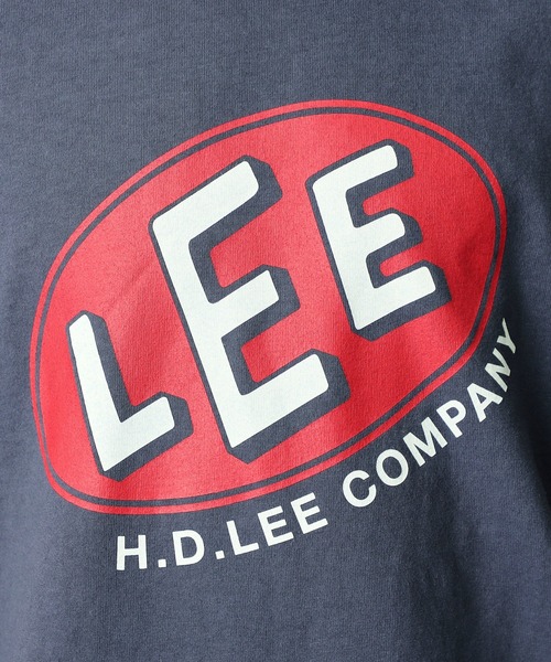 Lee(リー)の「Lee/リー オーバルロゴ半袖Tシャツ(Tシャツ/カットソー・メンズ・グリーン/ネイビー/ベージュ/チャコール・LARGE/MEDIUM/X-LARGE/SMALL)」の20枚目の写真