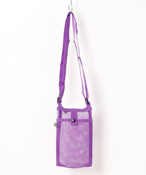 ZAKKA-BOX（ザッカボックス）の「ペットボトル＆スマホナイロンポシェット（ショルダーバッグ・レディース・パープル/ブラック/ホワイト/ライトグレー・FREE）」の16枚目の写真