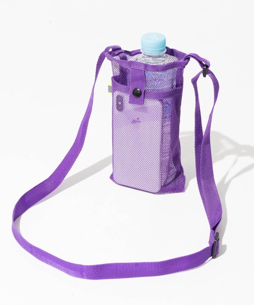 ZAKKA-BOX（ザッカボックス）の「ペットボトル＆スマホナイロンポシェット（ショルダーバッグ・レディース・パープル/ブラック/ホワイト/ライトグレー・FREE）」の11枚目の写真