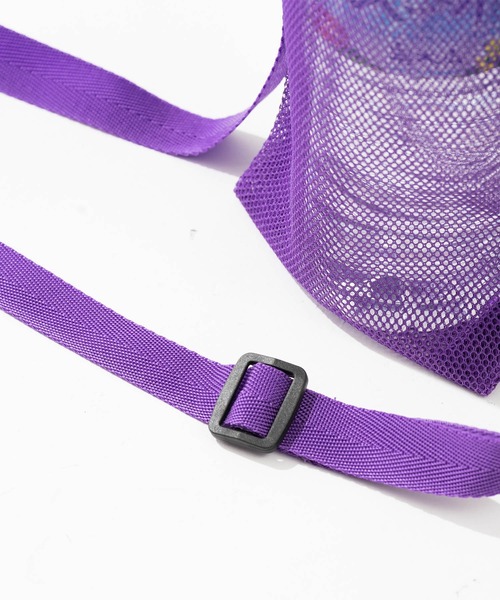 ZAKKA-BOX（ザッカボックス）の「ペットボトル＆スマホナイロンポシェット（ショルダーバッグ・レディース・パープル/ブラック/ホワイト/ライトグレー・FREE）」の12枚目の写真