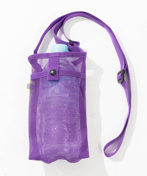 ZAKKA-BOX（ザッカボックス）の「ペットボトル＆スマホナイロンポシェット（ショルダーバッグ・レディース・パープル/ブラック/ホワイト/ライトグレー・FREE）」の13枚目の写真