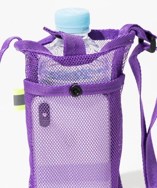ZAKKA-BOX（ザッカボックス）の「ペットボトル＆スマホナイロンポシェット（ショルダーバッグ・レディース・パープル/ブラック/ホワイト/ライトグレー・FREE）」の8枚目の写真