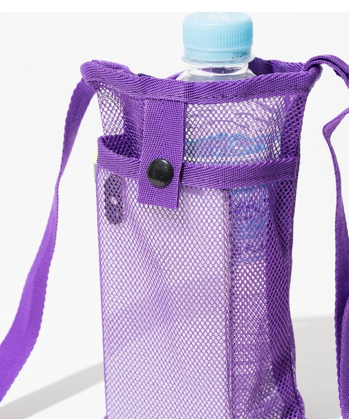 ZAKKA-BOX（ザッカボックス）の「ペットボトル＆スマホナイロンポシェット（ショルダーバッグ・レディース・パープル/ブラック/ホワイト/ライトグレー・FREE）」の9枚目の写真