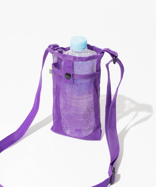 ZAKKA-BOX（ザッカボックス）の「ペットボトル＆スマホナイロンポシェット（ショルダーバッグ・レディース・パープル/ブラック/ホワイト/ライトグレー・FREE）」の10枚目の写真