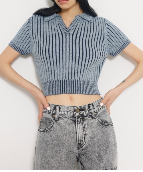 LAGUA GEM（ラグアジェム）の「POLO NECK GROOVE ニット（ニット