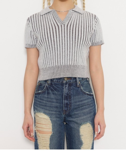 lovemoon ニットのみ！ LAGUA GEM 長袖ニット グレー lovemoon ニットのみ！ LAGUA GEM 長袖ニット グレー LAGUA GEM