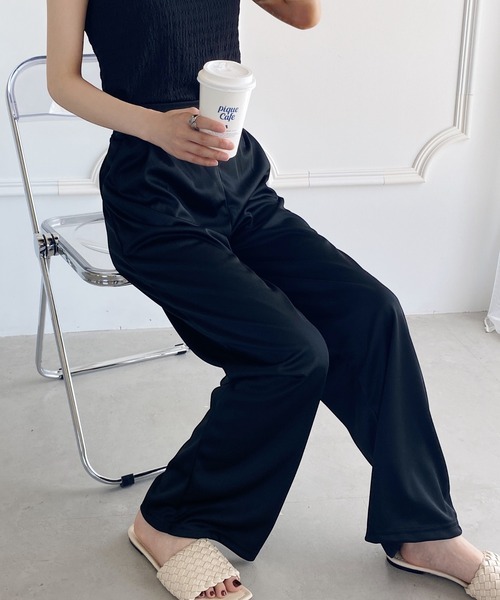 United store(ユナイテッドストア)の「ダブルタックスラックスパンツ(スラックス・レディース・ベージュ/パープル/ブラック/グリーン・S/M)」の10枚目の写真