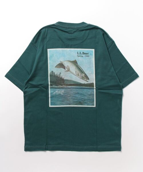 L.L.Bean（エルエルビーン）の「【JAPAN EDITION】ビーンズ・1980 カタログ・ティ、半袖 ジャパン・フィット（Tシャツ/カットソー・メンズ・キナリ/ライトグレー/グリーン・MEDIUM/SMALL/LARGE）」の10枚目の写真