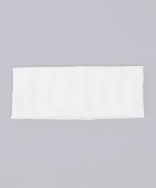 WC(ダブル シー)の「無地リブヘアバンド(ヘアバンド・レディース・グレー/ブラック/ホワイト・FREE)」の6枚目の写真