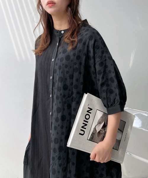 AS KNOW AS plus（アズノゥアズプラス）の「♪まぜまぜ配色コクーンワンピース（ワンピース・レディース・ブラック系/ベージュ系/サックスブルー系/ホワイト系その他/ブラック系1/ブラック系その他/ホワイト系2/ホワイト系その他2/ネイビー系1/グリーン系その他/ブルー系その他/ホワイト系その他3/ブラック系3/ネイビー系3/グリーン系その他3/グリーン系その他4/ブルー系その他4/ブルー系その他2/レッド系その他2/ホワイト系その他5/ブラック系2/ブルー系その他5/ネイビー系4/ブラック系4/ブラック系その他2/ブラウン系その他2・FREE）」の12枚目の写真