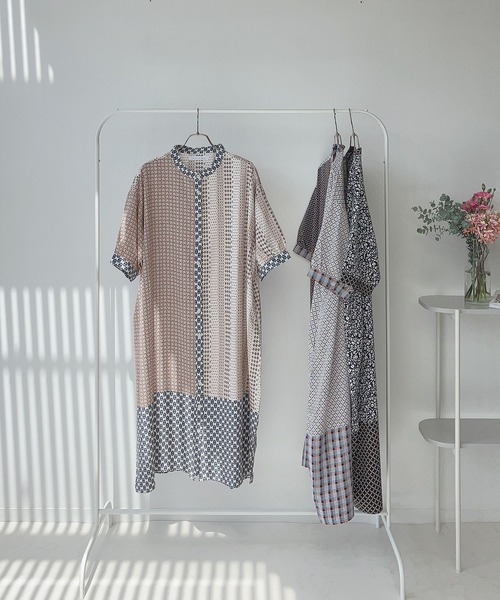 AS KNOW AS plus（アズノゥアズプラス）の「♪まぜまぜ配色コクーンワンピース（ワンピース・レディース・ブラック系/ベージュ系/サックスブルー系/ホワイト系その他/ブラック系1/ブラック系その他/ホワイト系2/ホワイト系その他2/ネイビー系1/グリーン系その他/ブルー系その他/ホワイト系その他3/ブラック系3/ネイビー系3/グリーン系その他3/グリーン系その他4/ブルー系その他4/ブルー系その他2/レッド系その他2/ホワイト系その他5/ブラック系2/ブルー系その他5/ネイビー系4/ブラック系4/ブラック系その他2/ブラウン系その他2・FREE）」の14枚目の写真