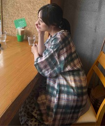 ♪ゆったりシルエット まぜまぜ配色コクーンワンピース