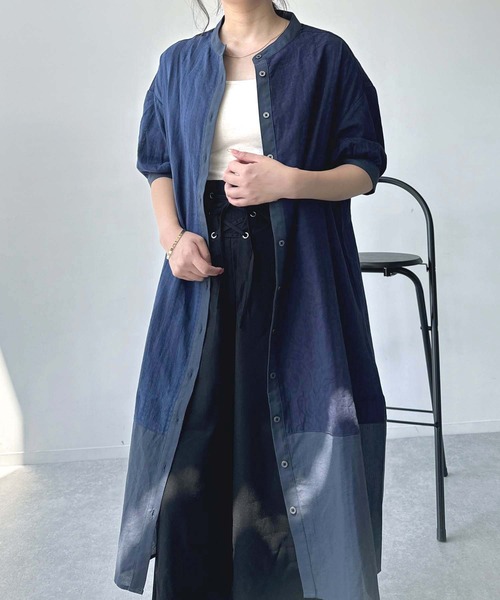 AS KNOW AS plus（アズノゥアズプラス）の「♪まぜまぜ配色コクーンワンピース（ワンピース・レディース・ブラック系/ベージュ系/サックスブルー系/ホワイト系その他/ブラック系1/ブラック系その他/ホワイト系2/ホワイト系その他2/ネイビー系1/グリーン系その他/ブルー系その他/ホワイト系その他3/ブラック系3/ネイビー系3/グリーン系その他3/グリーン系その他4/ブルー系その他4/ブルー系その他2/レッド系その他2/ホワイト系その他5/ブラック系2/ブルー系その他5/ネイビー系4/ブラック系4/ブラック系その他2/ブラウン系その他2・FREE）」の22枚目の写真