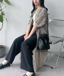 ♪ゆったりシルエット まぜまぜ配色コクーンワンピース