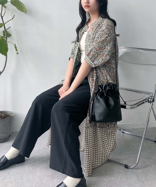 AS KNOW AS plus（アズノゥアズプラス）の「♪まぜまぜ配色コクーンワンピース（ワンピース・レディース・ブラック系/ベージュ系/サックスブルー系/ホワイト系その他/ブラック系1/ブラック系その他/ホワイト系2/ホワイト系その他2/ネイビー系1/グリーン系その他/ブルー系その他/ホワイト系その他3/ブラック系3/ネイビー系3/グリーン系その他3/グリーン系その他4/ブルー系その他4/ブルー系その他2/レッド系その他2/ホワイト系その他5/ブラック系2/ブルー系その他5/ネイビー系4/ブラック系4/ブラック系その他2/ブラウン系その他2・FREE）」の16枚目の写真